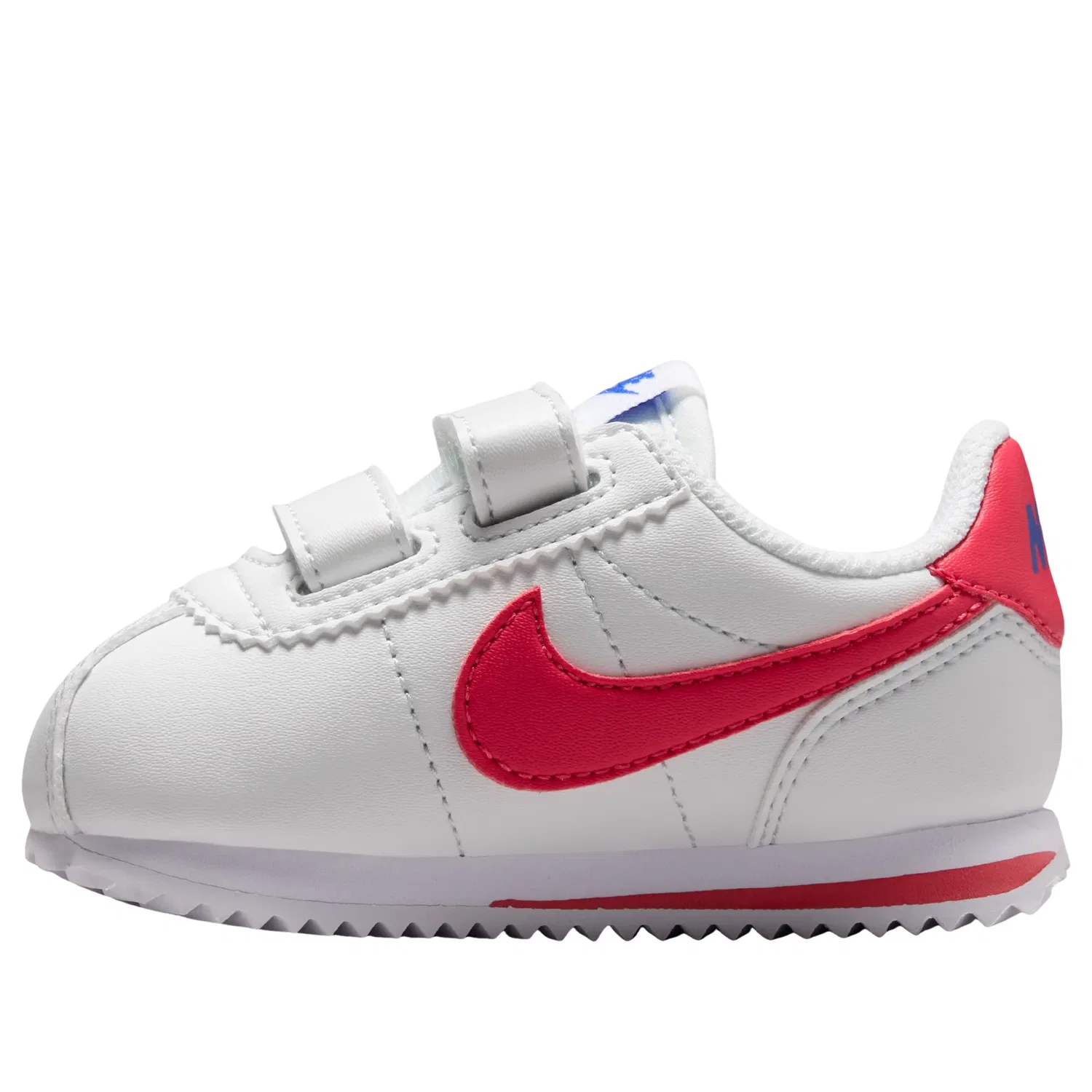 Детские кроссовки с синтетическим верхом Cortez 'Off White Racer Blue Tropical Pink' Nike, Off White/Racer Blue/Tropical Pink