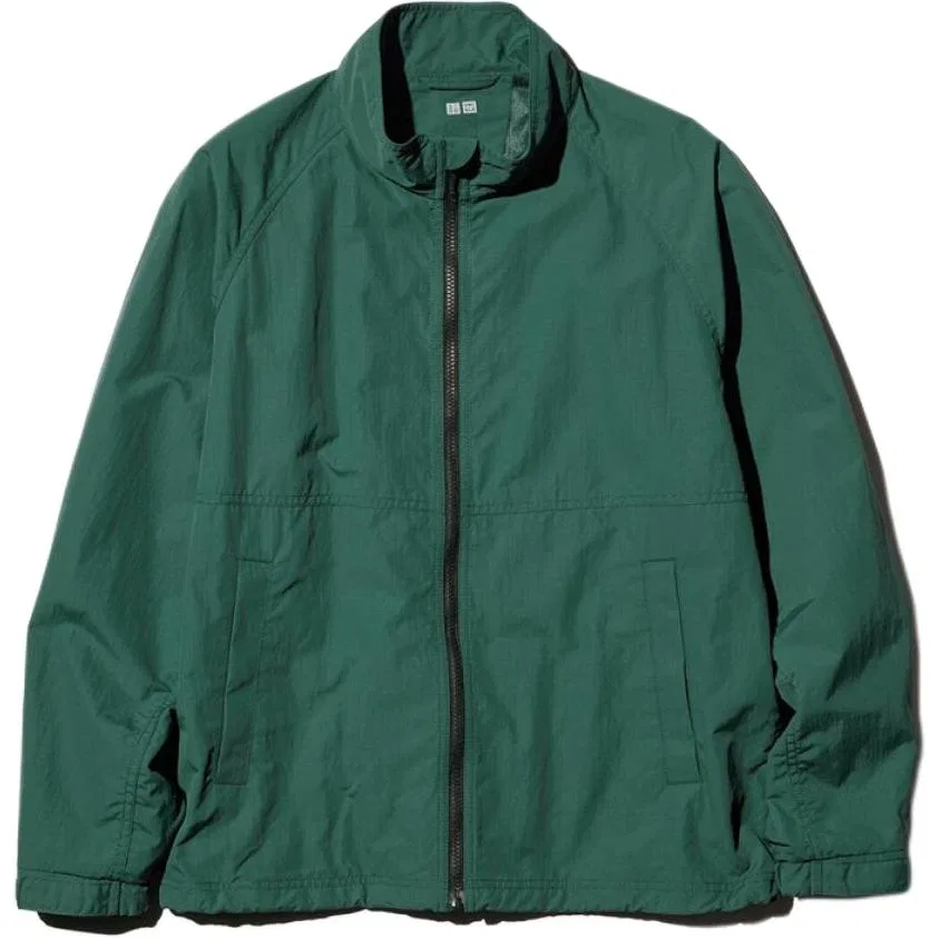 Куртка Stand Collar, UNIQLO, Turquoise
