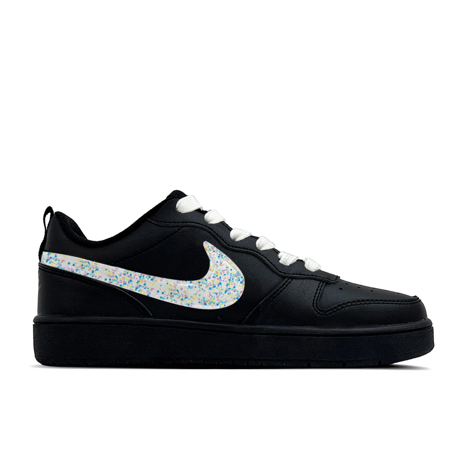 Детские кеды для скейтбординга с пайетками Nike Court Borough, Black — фото 3