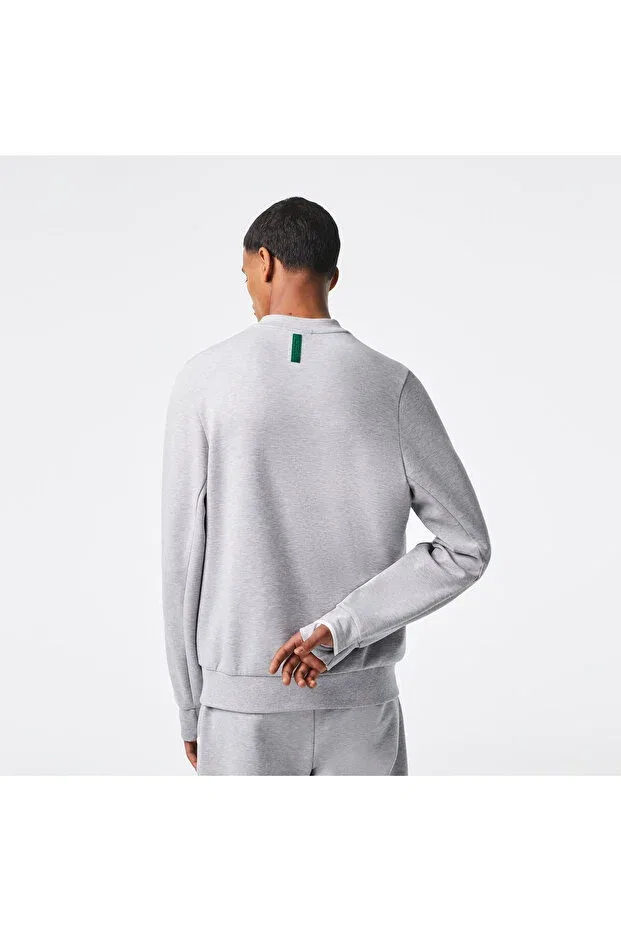 Мужские свитшот с длинным рукавом Lacoste, Cca-Gray — фото 3