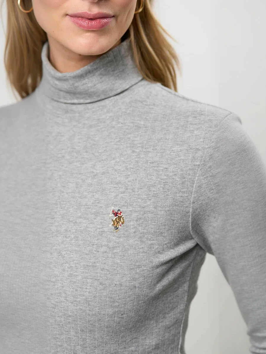 Топ 'UWKarla' серого цвета с пятнистым рисунком U.S. POLO ASSN. — фото 4