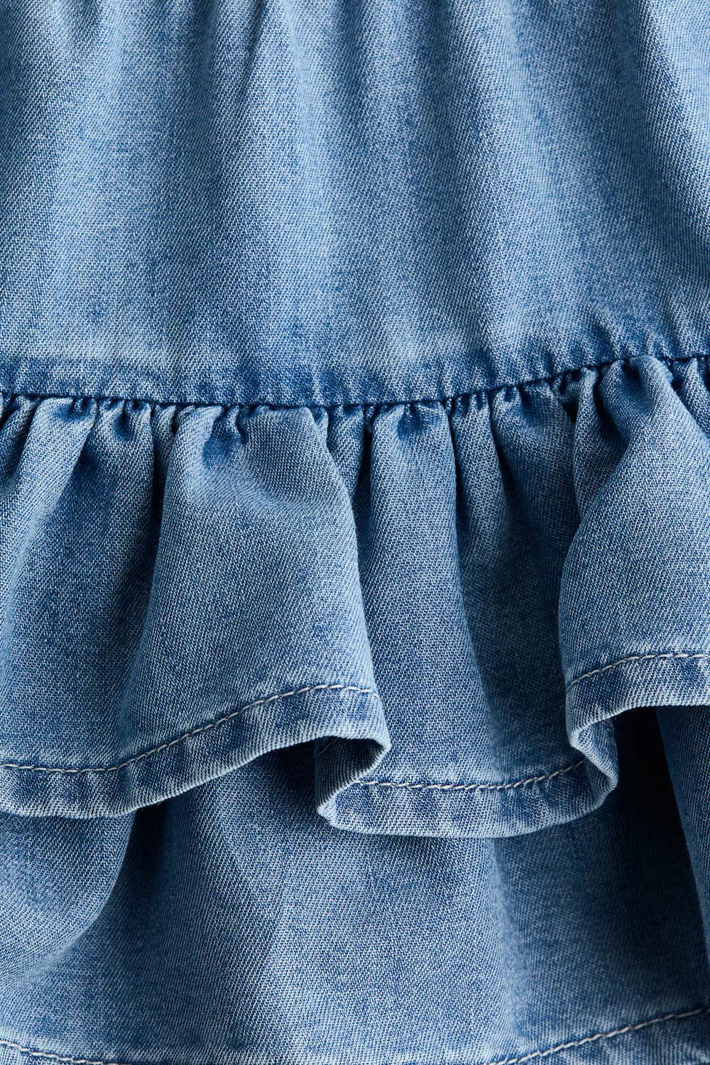 Многоярусная джинсовая юбка H&M, Denimblau — фото 4
