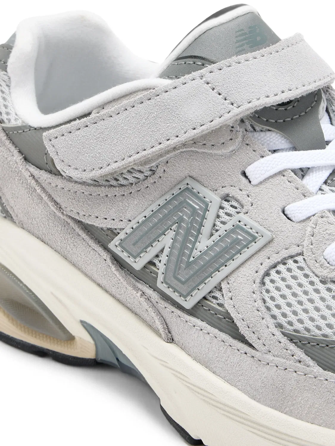 Кроссовки ABZORB 2010 на липучках New Balance Kids, серый — фото 4