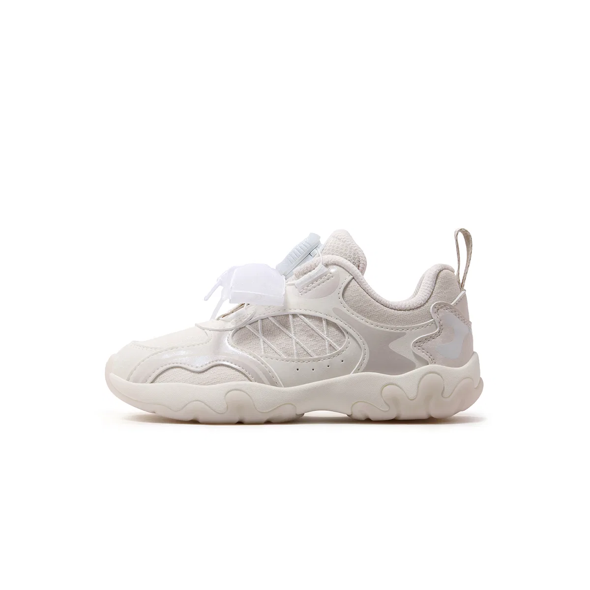 Детские тренировочные кроссовки с синтетической кожей Birch Brown/Milk White FILA KIDS