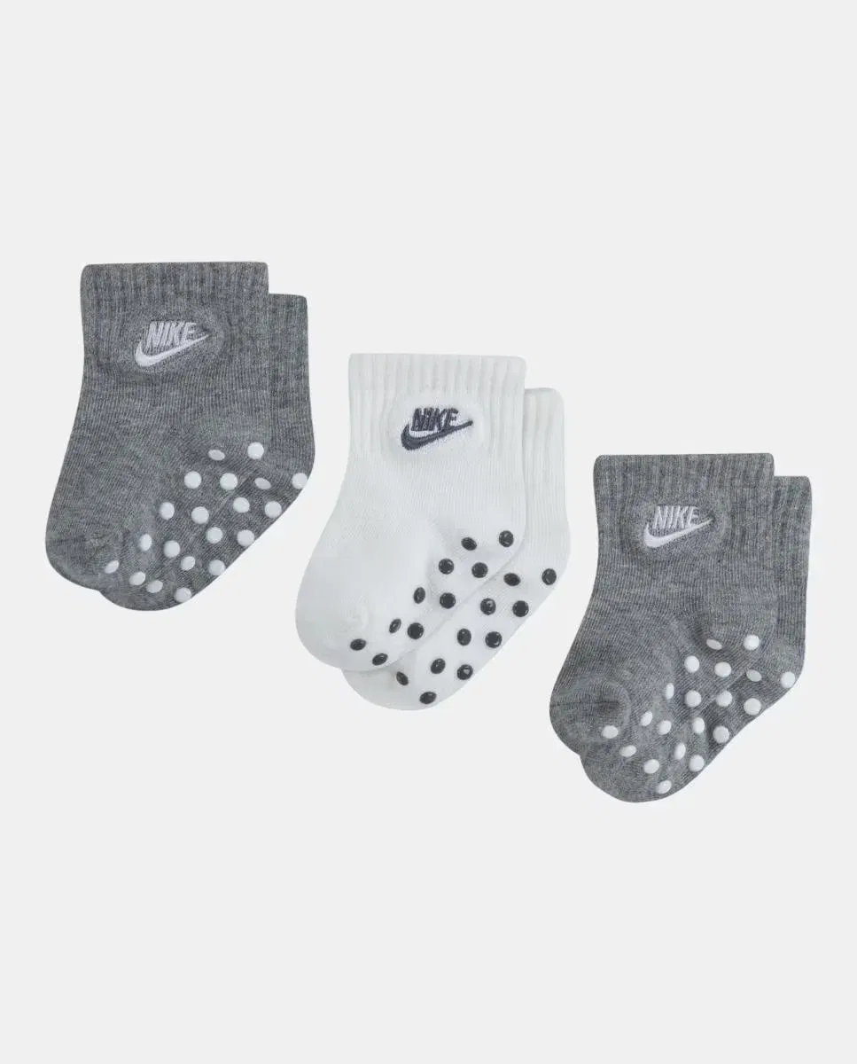 Детские носки для девочек хлопковые набор 3 пары Nike, Gris