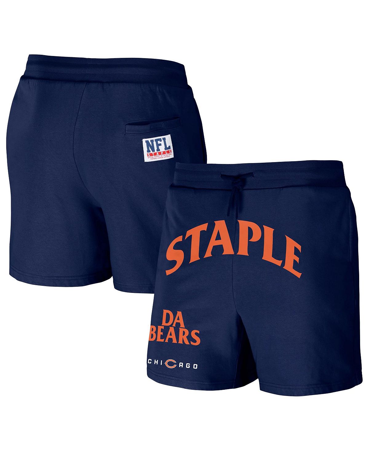 Мужские флисовые шорты nfl x staple navy chicago bears new age throwback vintage-like NFL Properties, синий - фото