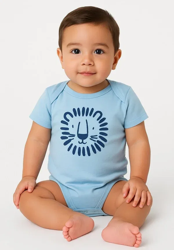 Боди с коротким рукавом, хлопок, 4 pack short sleeve - body, Minoti, Light Blue White, белый/светло-голубой