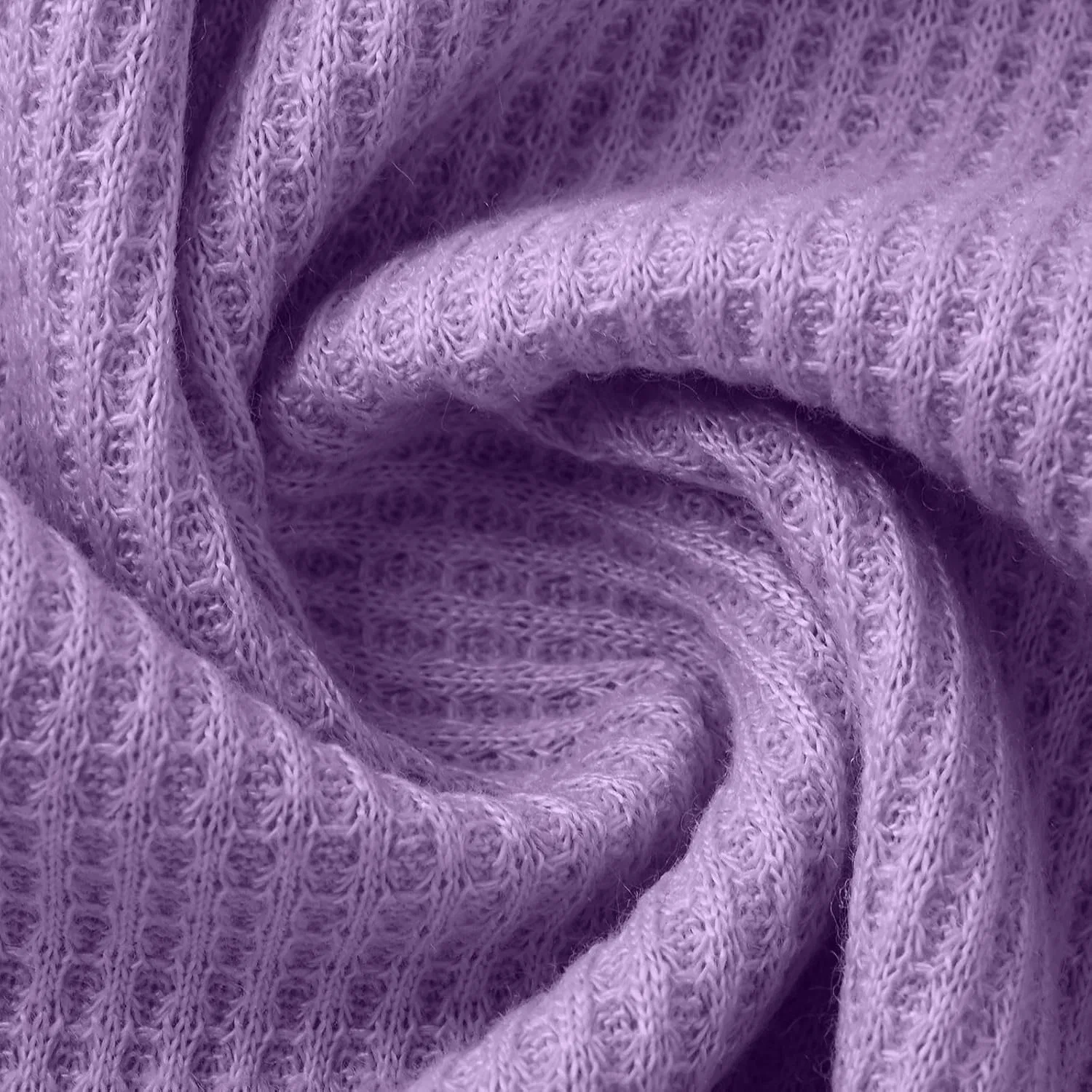 Мужская хенли-футболка с вафельной текстурой, Purple — фото 4