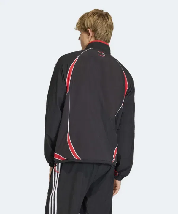 Тренировочная куртка Teamgeist Adicolor, Adidas, черный, красный — фото 2