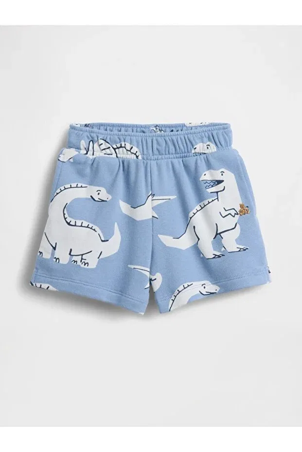 Детские шорты для мальчиков с принтом Gap, Light Blue-001