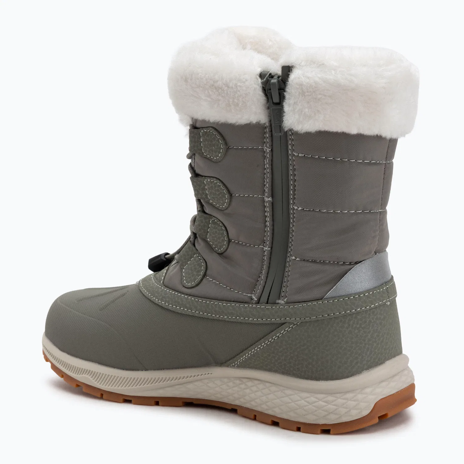 Детские снежные ботинки с защитой от влаги Viking Equip Warm Waterproof Zip, Цвет Grun — фото 3