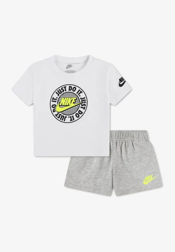 Комплект из футболки и брюк с принтом, хлопок Nike Sportswear, серый
