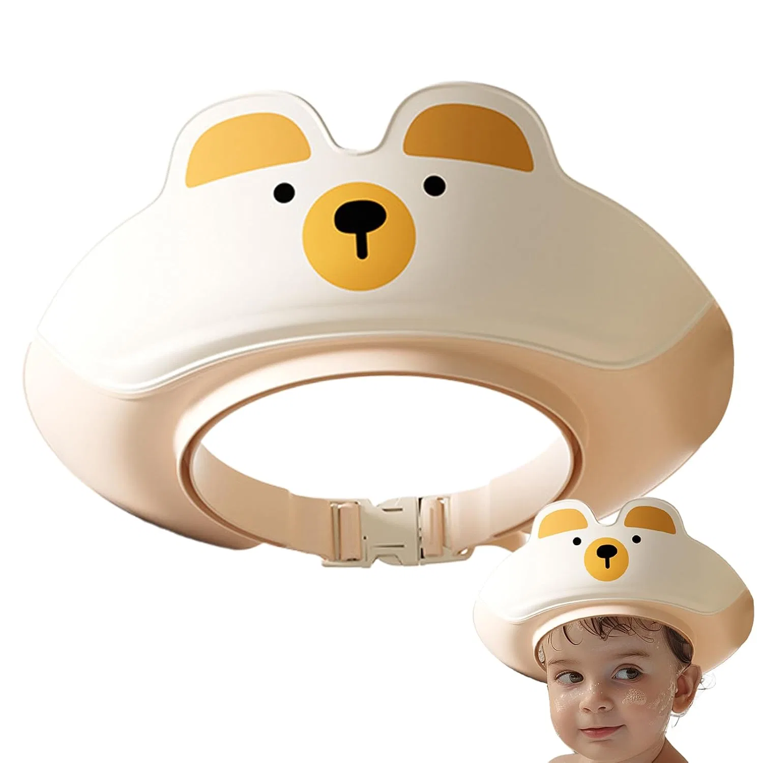 Шапочка для душа с ушками, Cartoon-Bär-Design, 1 шт, 2 Generisch