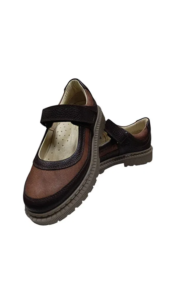 Детские балетки для девочек кожаные Active Kids Shoes, Brown — фото 3