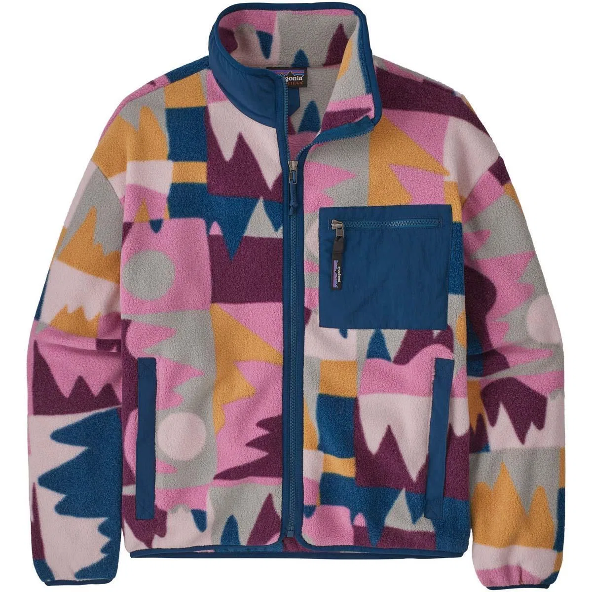 Флисовая куртка с полной застежкой-молнией Synchilla Patagonia, Frontera/Marble Pink — фото 3