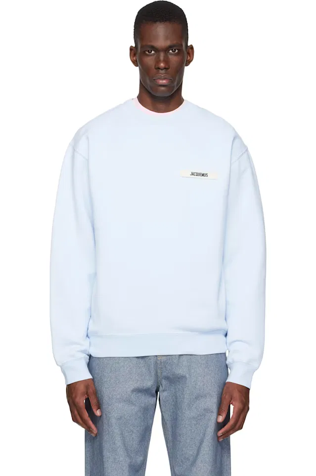 Синяя толстовка грос грейн Jacquemus