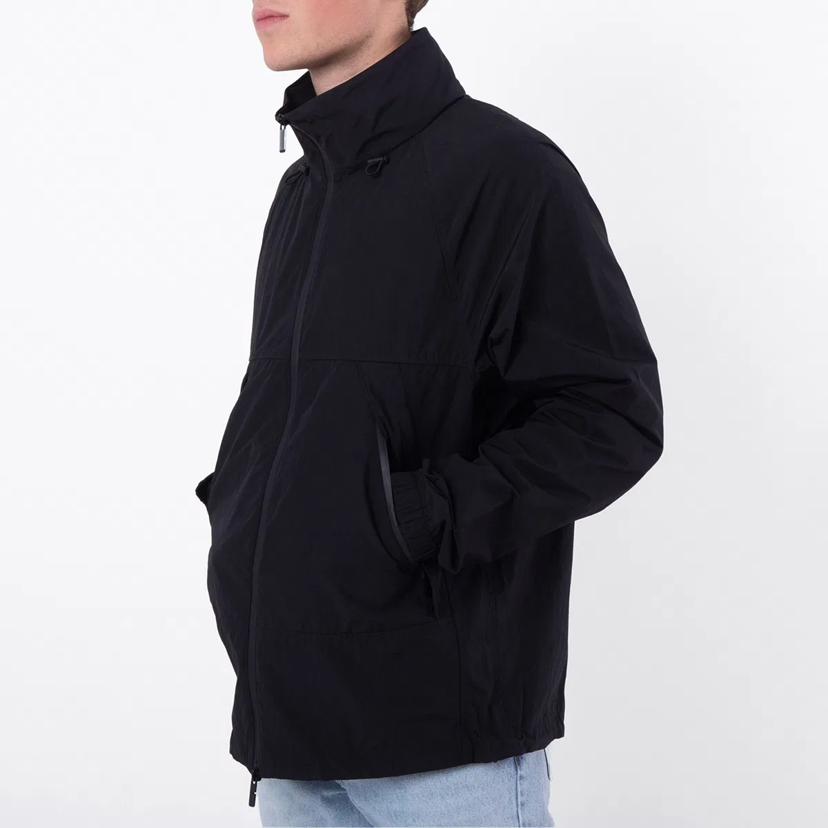 Куртка с капюшоном и кулиской EKD Hooded Drawstring Jacket Burberry, Black — фото 3