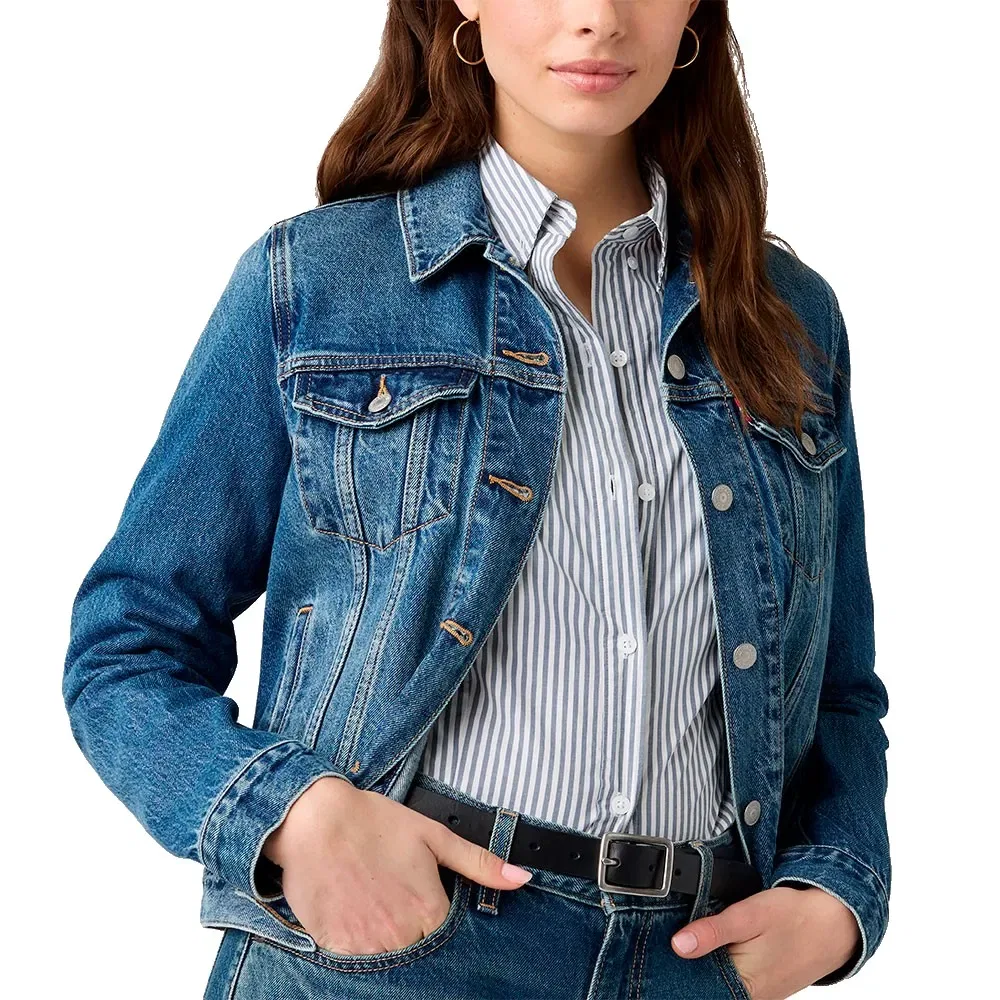 Женская джинсовая куртка Levi's Original Trucker Jacket, Blue — фото 3