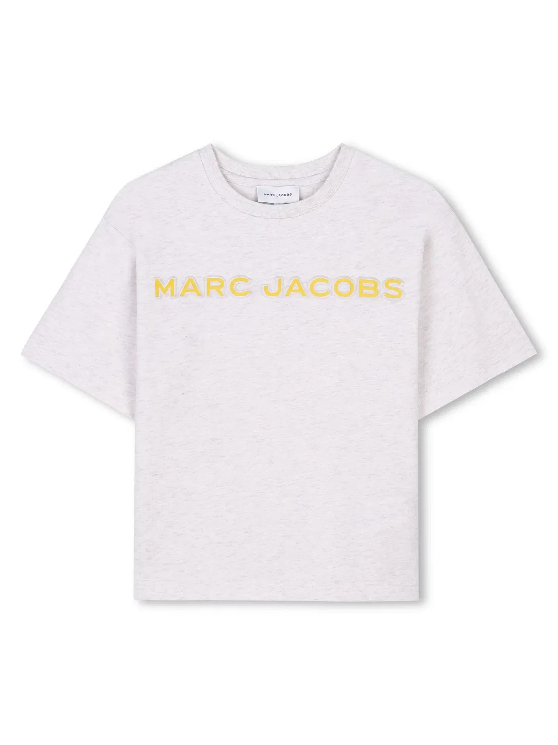 Футболка с тисненным логотипом Marc Jacobs, нейтральные