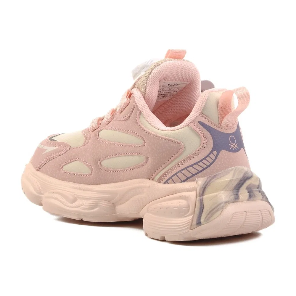Детские спортивные кроссовки на шнуровке с искусственной кожей, Powder BNI-11094 F United Colors Of Benetton — фото 4