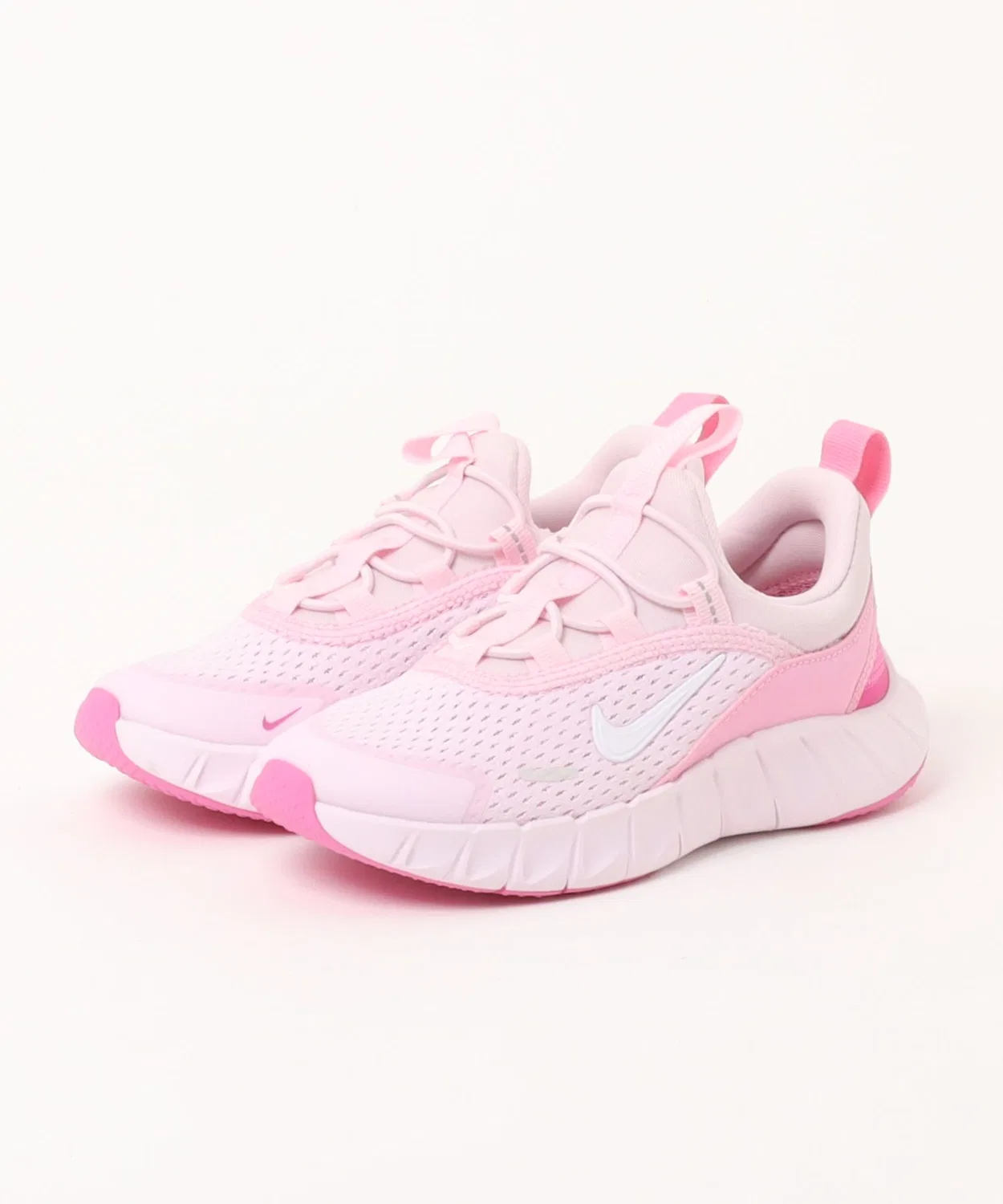 Детские кроссовки с длинным шнурком NIKE FREE RIDE PS, Pink
