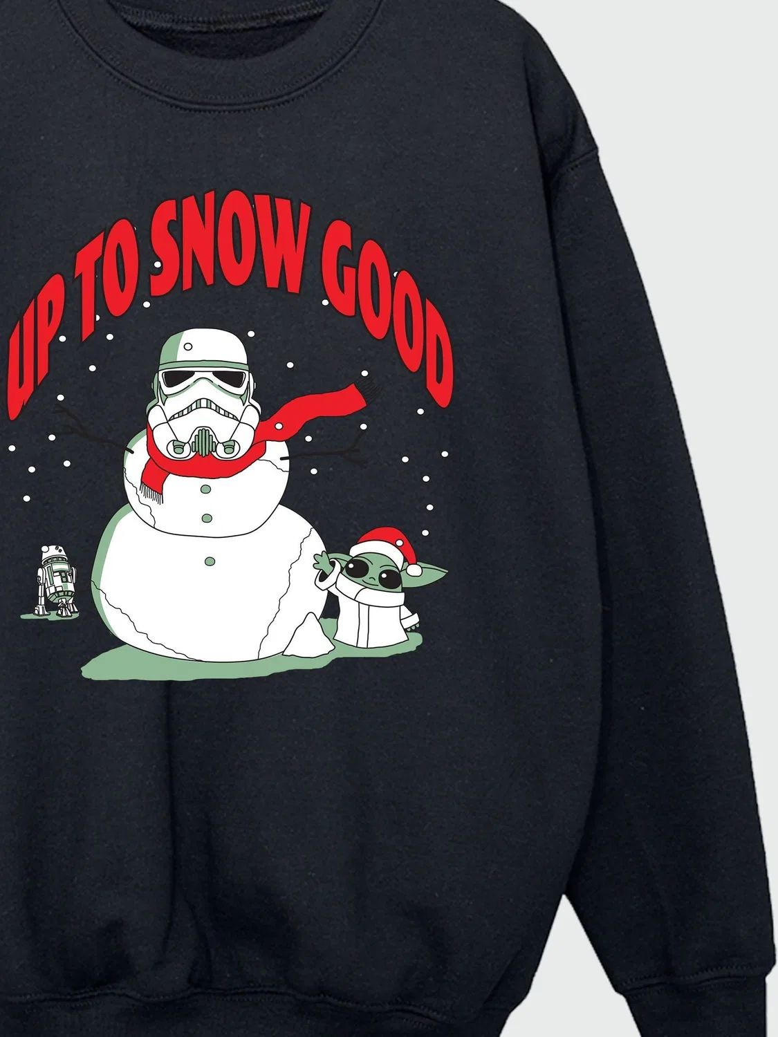 Свитшот The Mandalorian Snowman Brands In, черный — фото 4