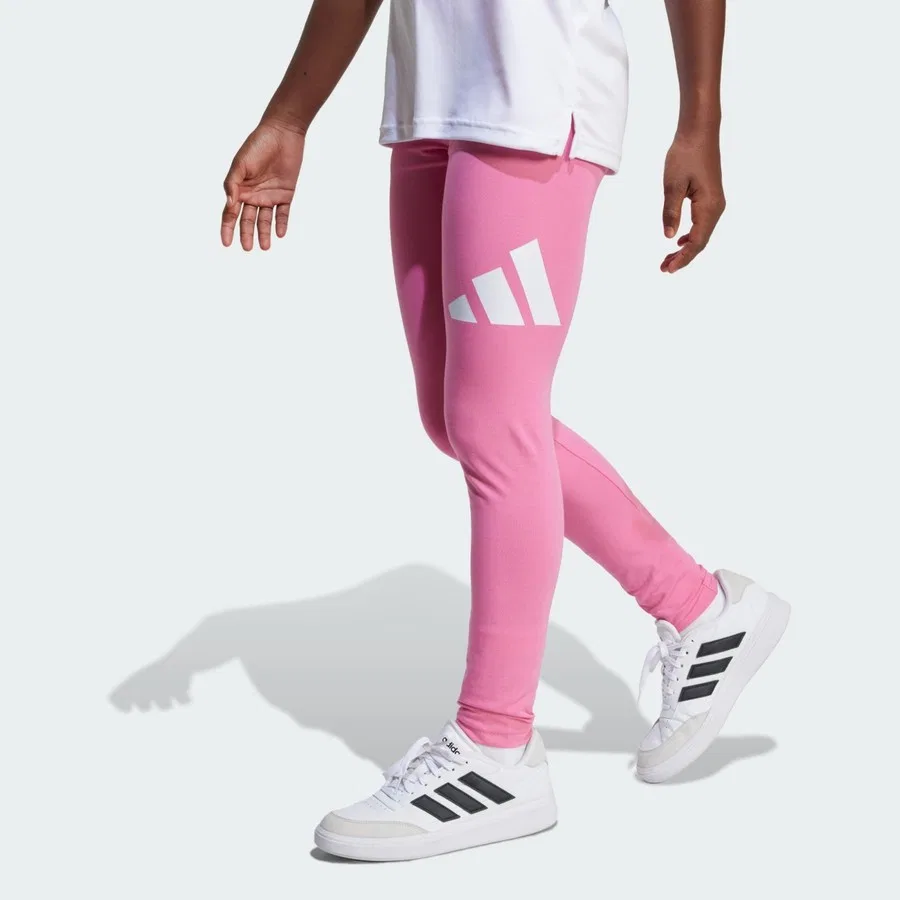 Детские леггинсы с длинным рукавом Sportswear JE1396 Essentials Leggings Kids adidas, Розово-белый