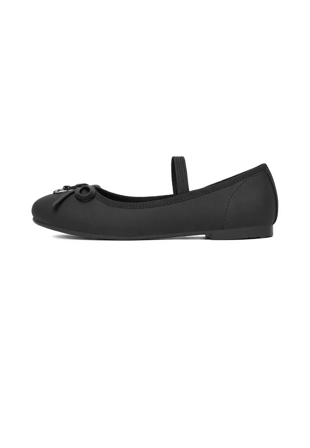 Балетки для девочек 5907964278139 - балетки с ремешком на щиколотке Deezee, Black — фото 2