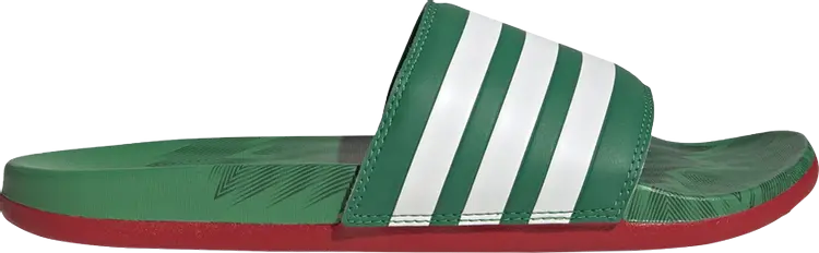 Сандалии Adidas Adilette Comfort Slide 'Vivid Green Scarlet', зеленый — фото 2