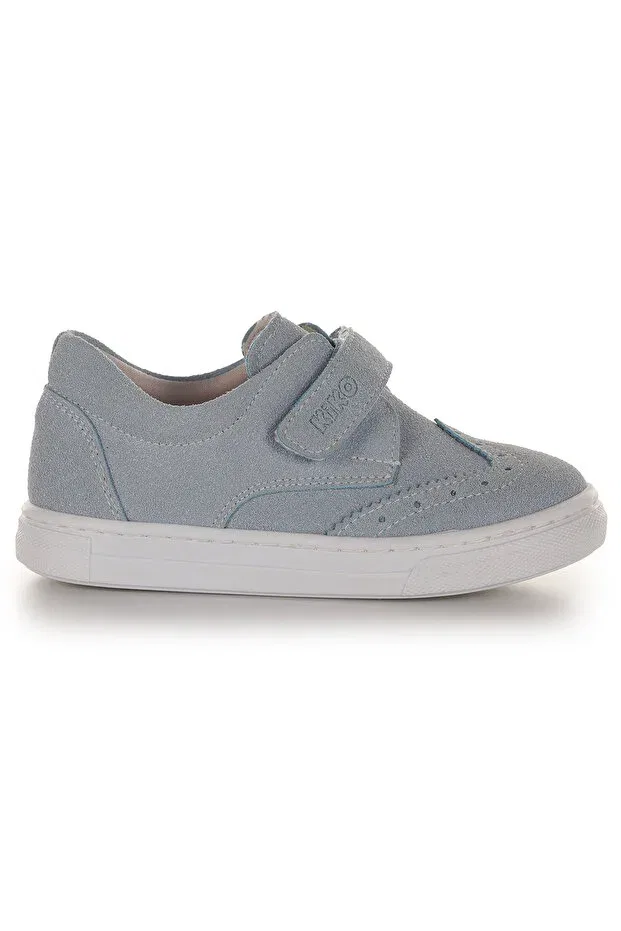 Детские повседневные туфли для мальчиков на липучке Richie velcro first step daily baby boy casual shoes Kiko Kids, Baby Blue — фото 3