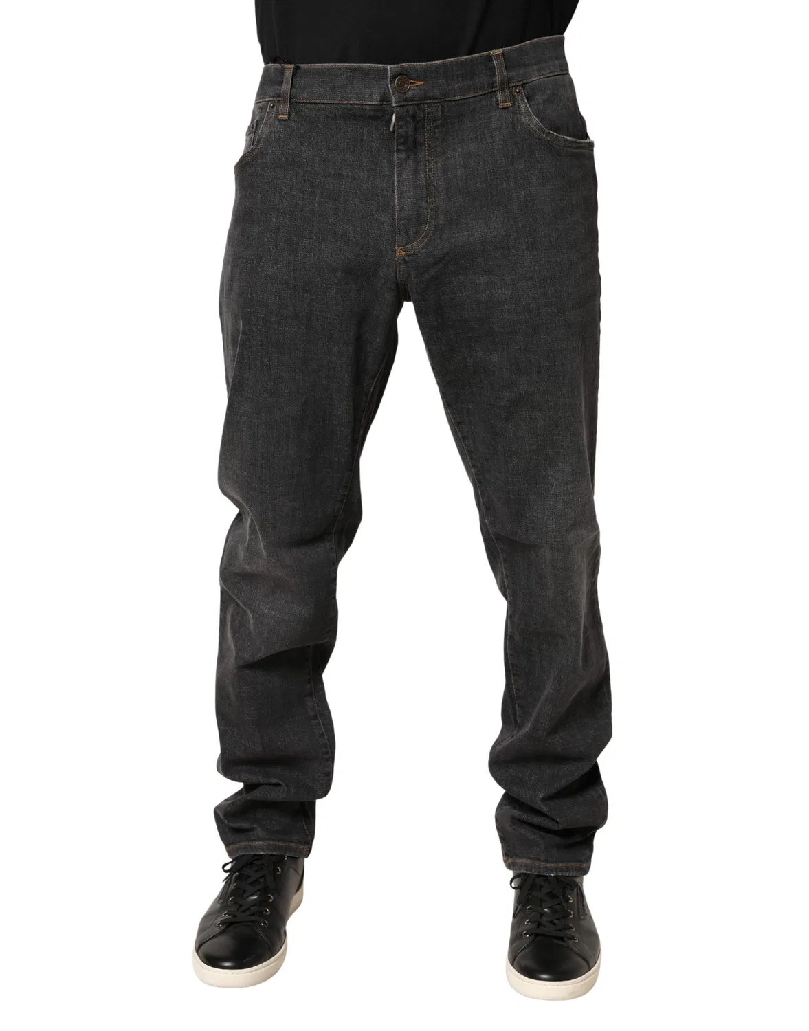Мужские джинсы с логотипом Dolce & Gabbana, Dark Gray