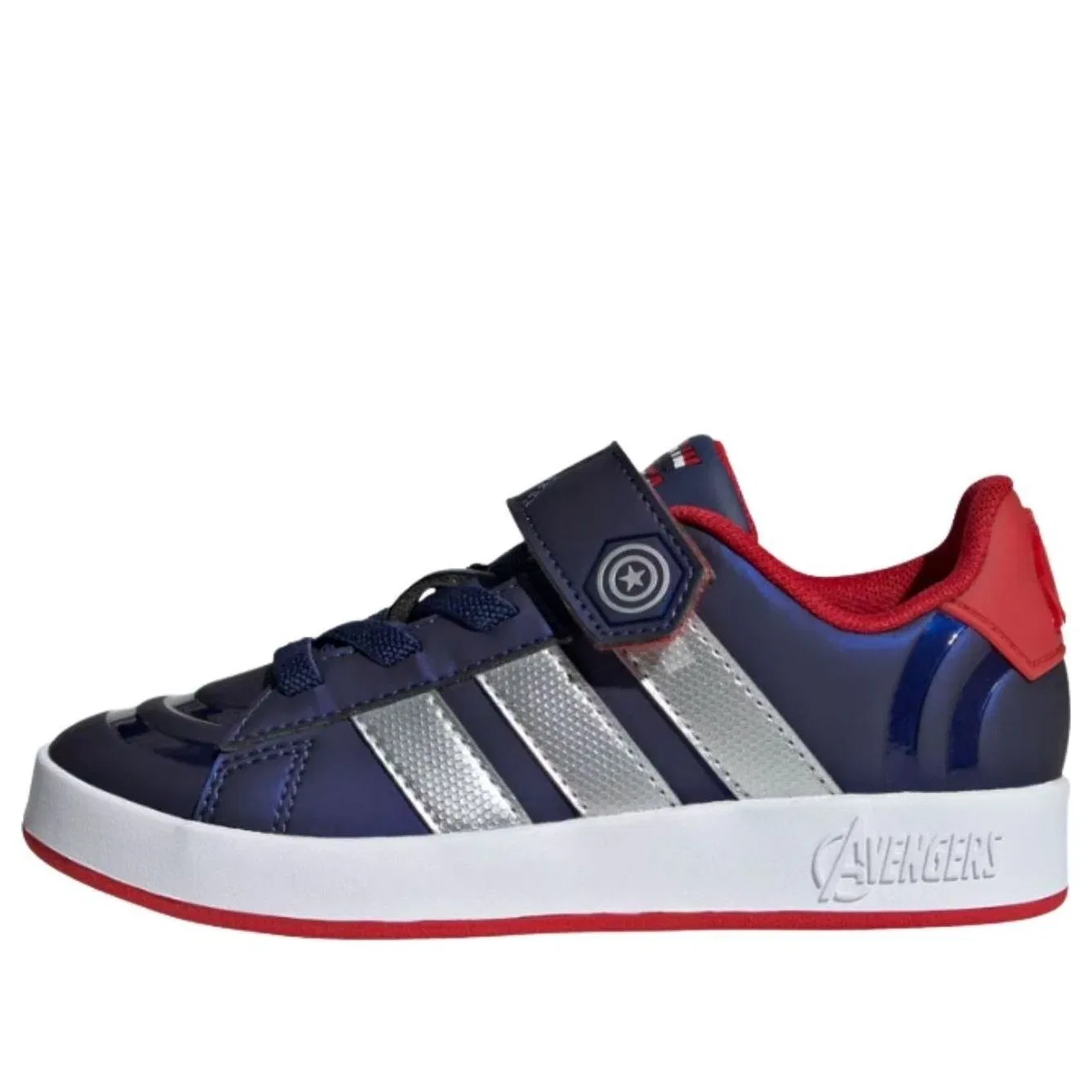 Детские кроссовки с липучкой Grand Court Adidas, синий