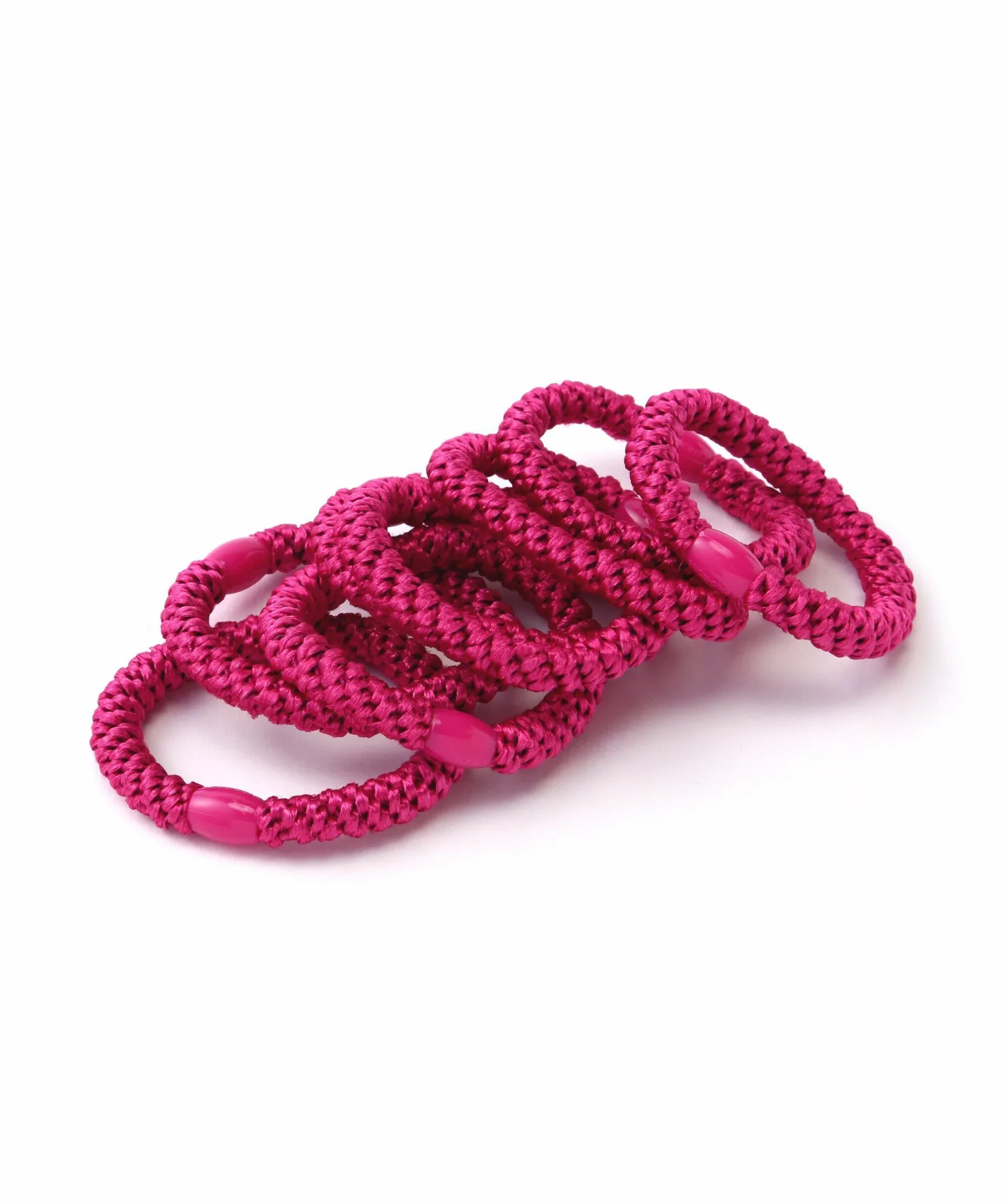 Французская резинка для волос Luex, набор из 8 штук Royal Flash, Dark Pink 4