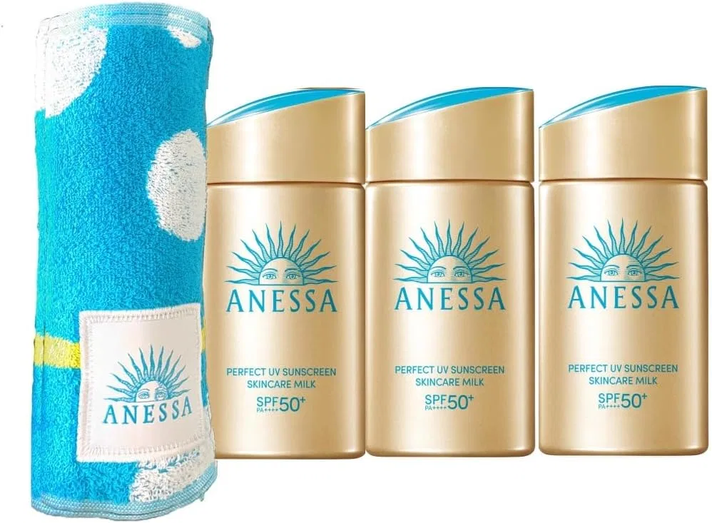 Солнцезащитное молочко ANESSA Perfect UV Skin Care Milk NA 60 мл + полотенце