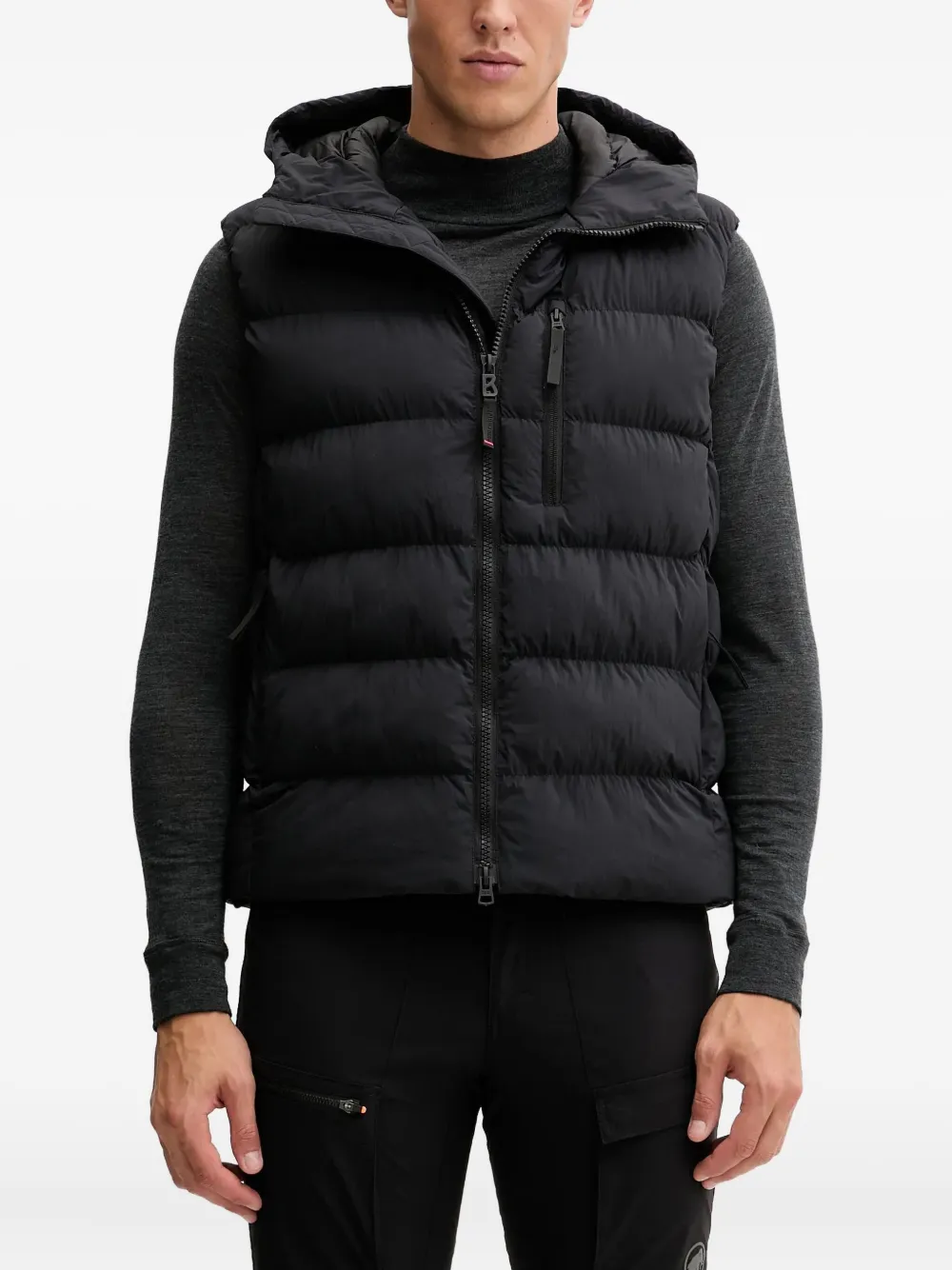 

Дутый жилет Howard с капюшоном Bogner Fire+Ice, черный