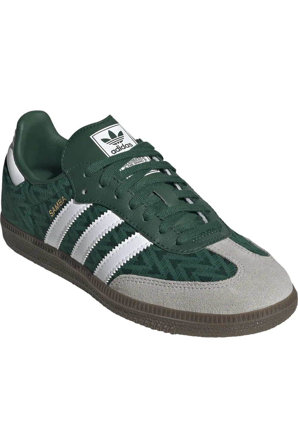 Кроссовки детские с утолщенной подошвой Samba XLG adidas, Green/White/Gum5