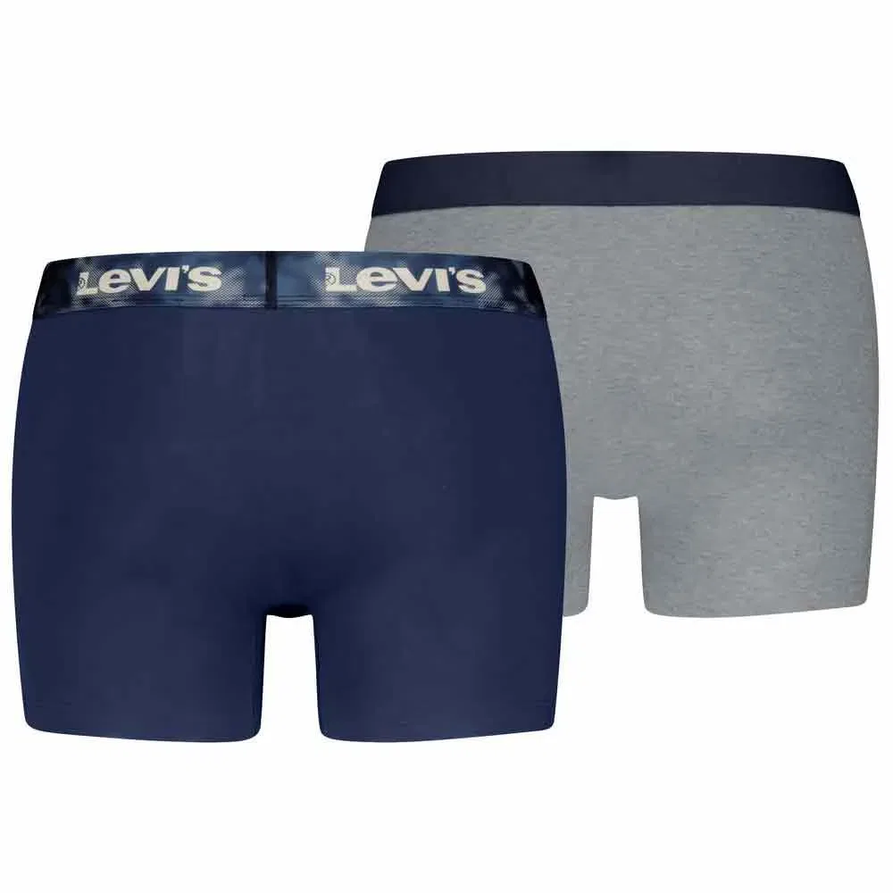 Мужские боксеры хлопковые Levi's, Grey — фото 4