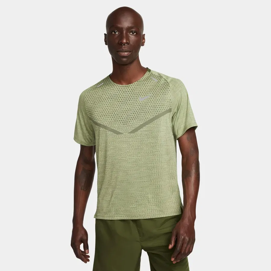 Мужская футболка с коротким рукавом Dri-Fit Adv Techknit Ultra Nike, Зеленый
