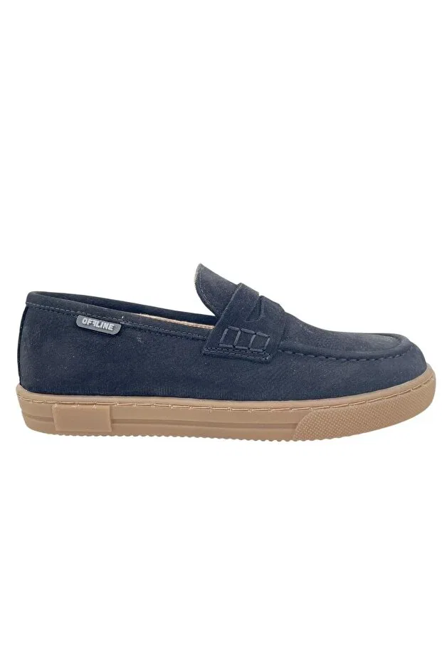 Детские мокасины для мальчиков с коротким каблуком Tirenti, Black Nubuck