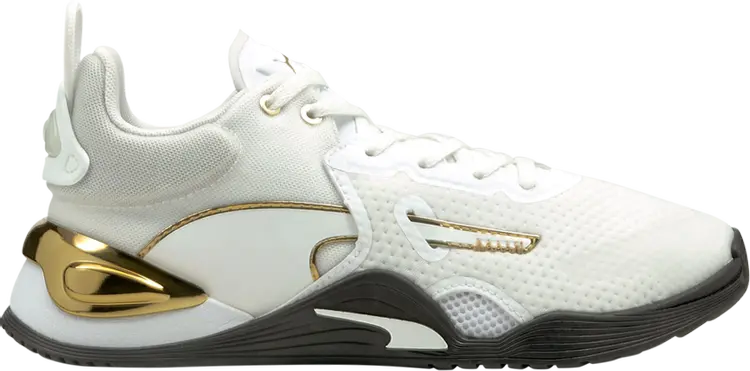

Кроссовки Puma Wmns Fuse Moto White Black Gold, белый