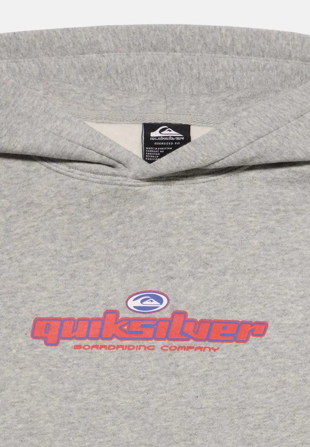 Худи с графическим принтом - худи Quiksilver, Light Grey Heather — фото 4