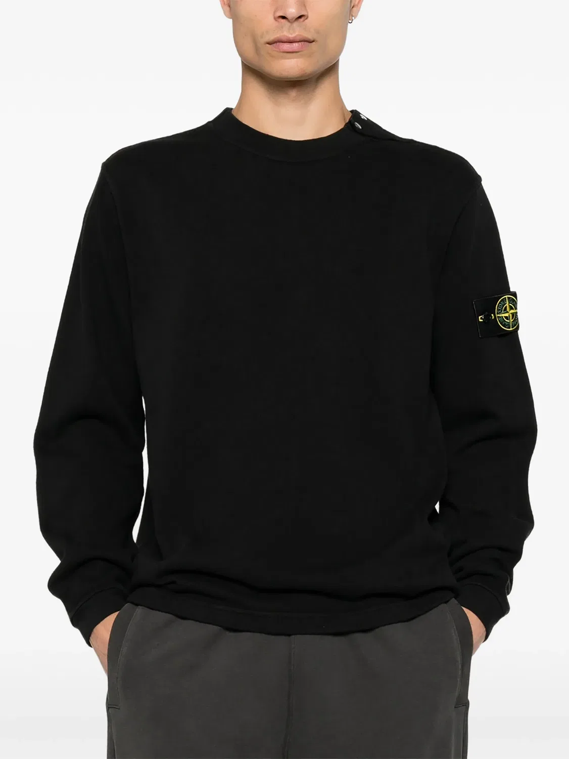 Stone Island Свитшот черный — фото 2