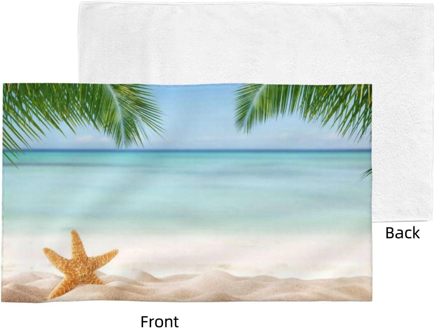 Мочалка для лица и тела Pevtufa, 70x40 см, Seestern Am Strand — фото 3
