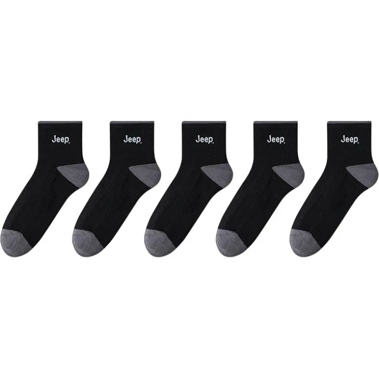Детские носки с брендом Jeep, 5 пар, Black 5 Pack