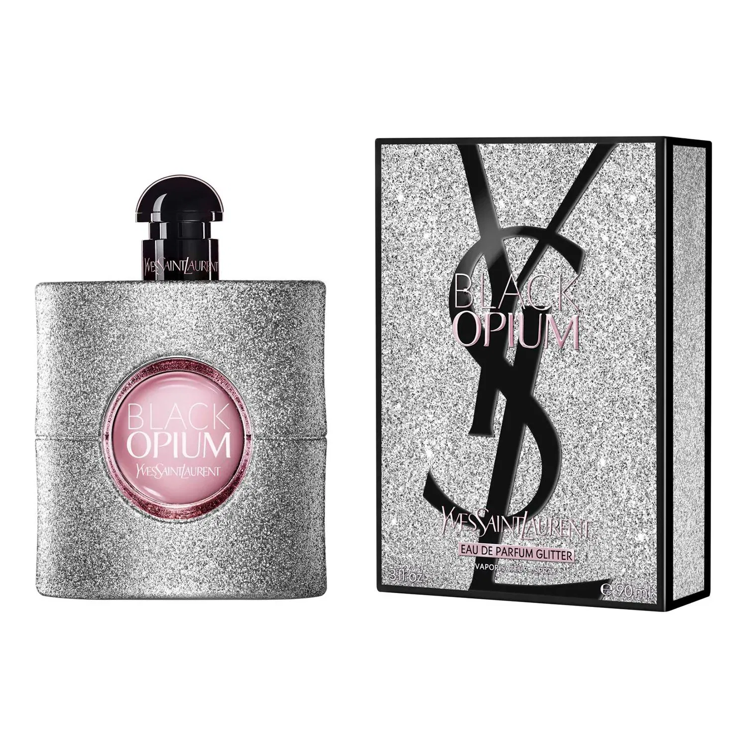 Парфюмерная вода 90 мл с глиттером Black Opium Glitter YVES SAINT LAURENT — фото 3