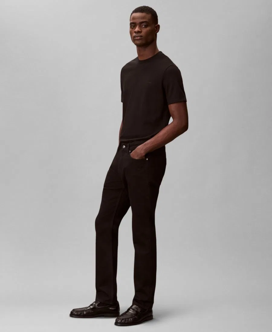 Джинсы слим-фит из стрейч-денима Calvin Klein, Classic Black — фото 3