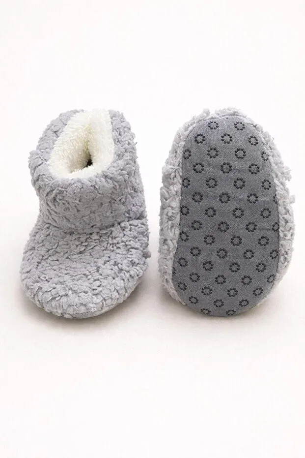 Детские тапочки для новорожденных из флиса Numix Baby Kids, Gray — фото 3