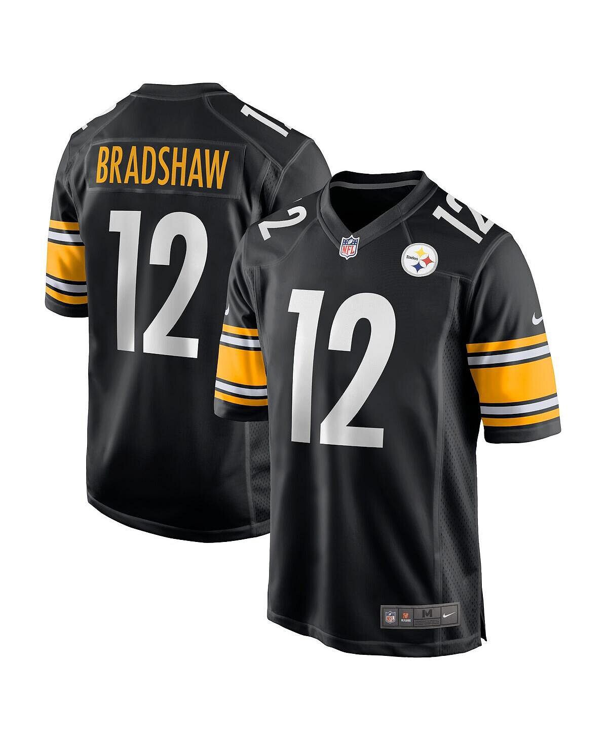 

Мужская футболка terry bradshaw black pittsburgh steelers для пенсионеров Nike, черный