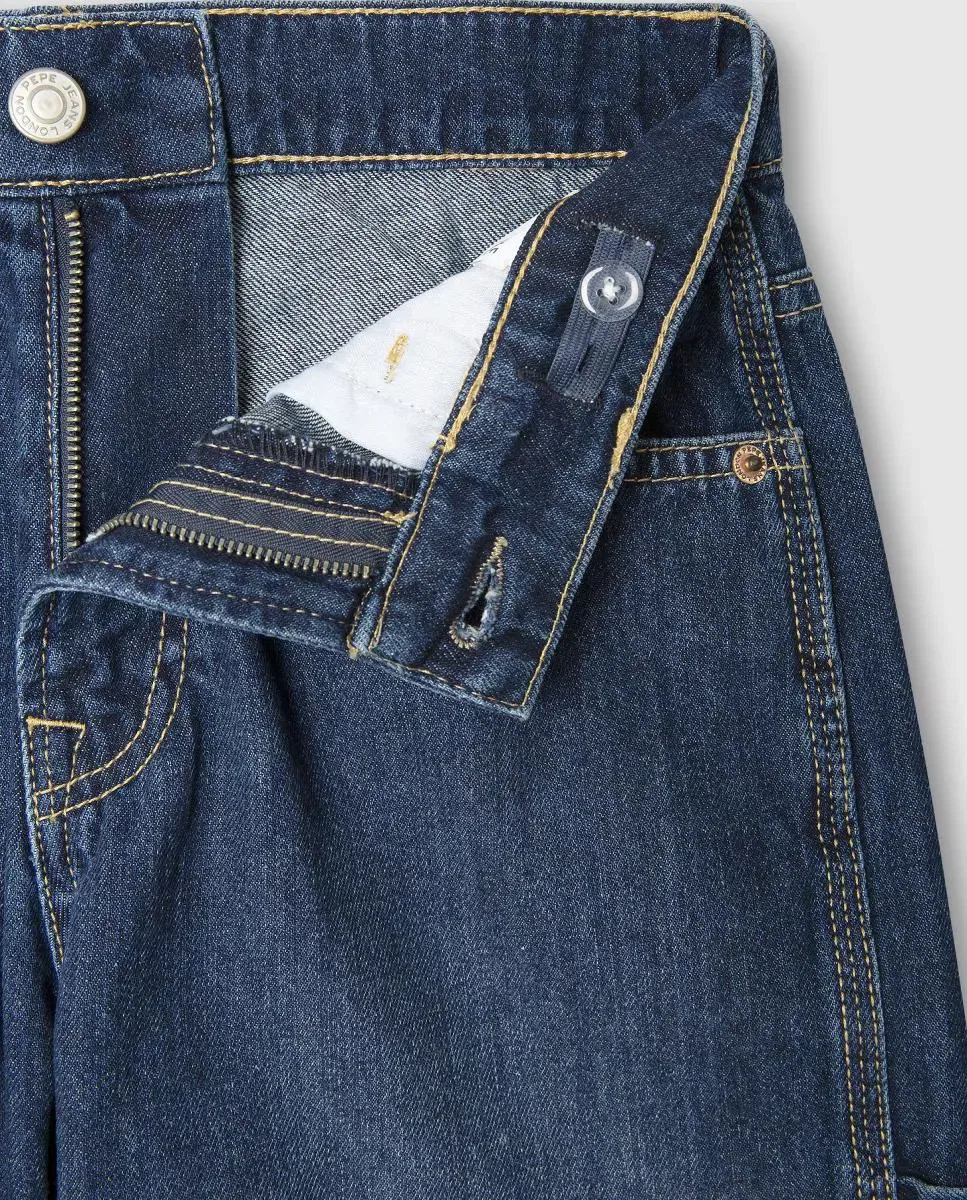 Детские шорты для мальчиков свободного кроя Carpenter Pepe Jeans, Azul Índigo — фото 3