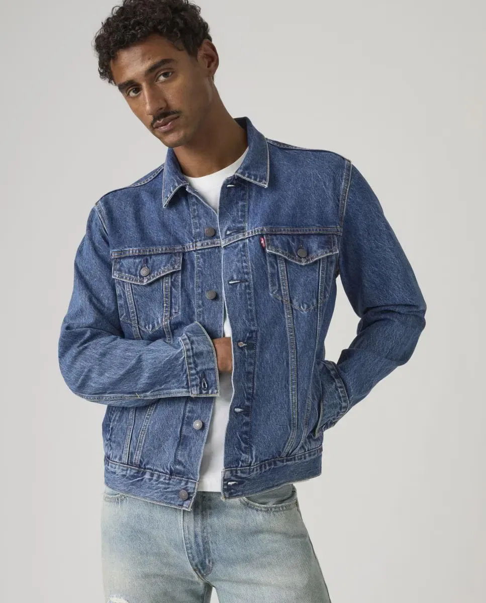 Мужская джинсовая куртка с двумя нагрудными карманами Levi's, Azul — фото 4